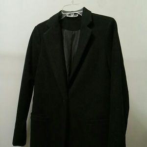 Noisy May longline belted coat